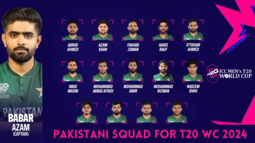 Pakistan announce Squad for ICC T20 World Cup